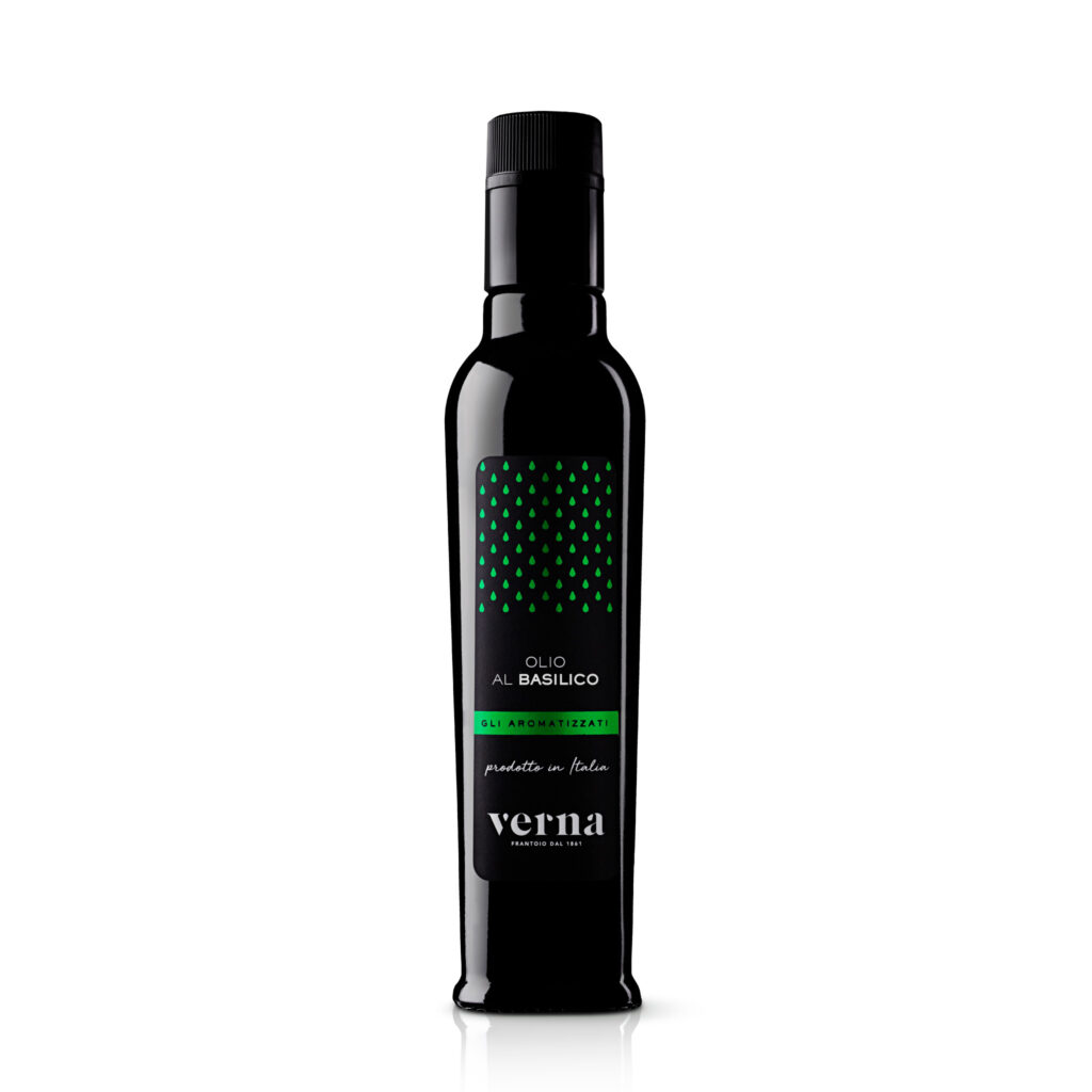 Frantoio Oleario Verna Guardiagrele aromatizzato basilico